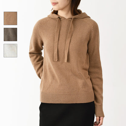 S Max Mara VIRGOLA 캐시미어 털실 푸드 스웨터 