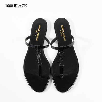 SAINT LAURENT カサンドラ スライド パテントレザー