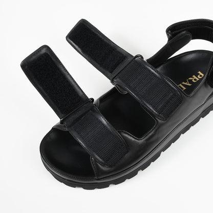 Prada nappa leather flat sandals 