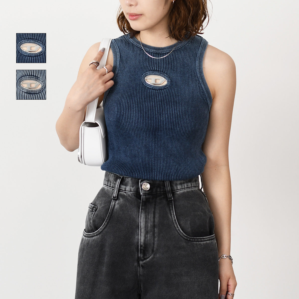 DIESEL M-ANCHOR-A-SL ノースリーブニット