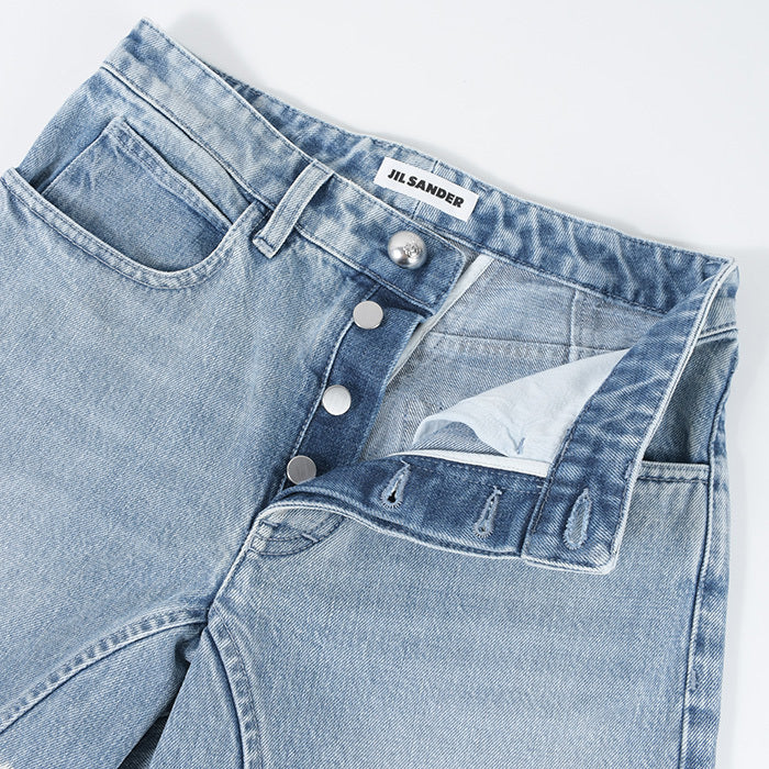 JILSANDER ブリーチウォッシュ デニムパンツ