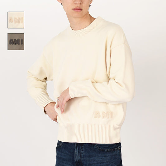 AMI ALEXANDRE MATTIUSSI Ami 엠브로이드 크루넥 스웨터 
