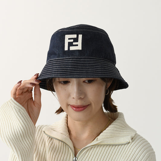 FENDI ブルーデニム バケットハット