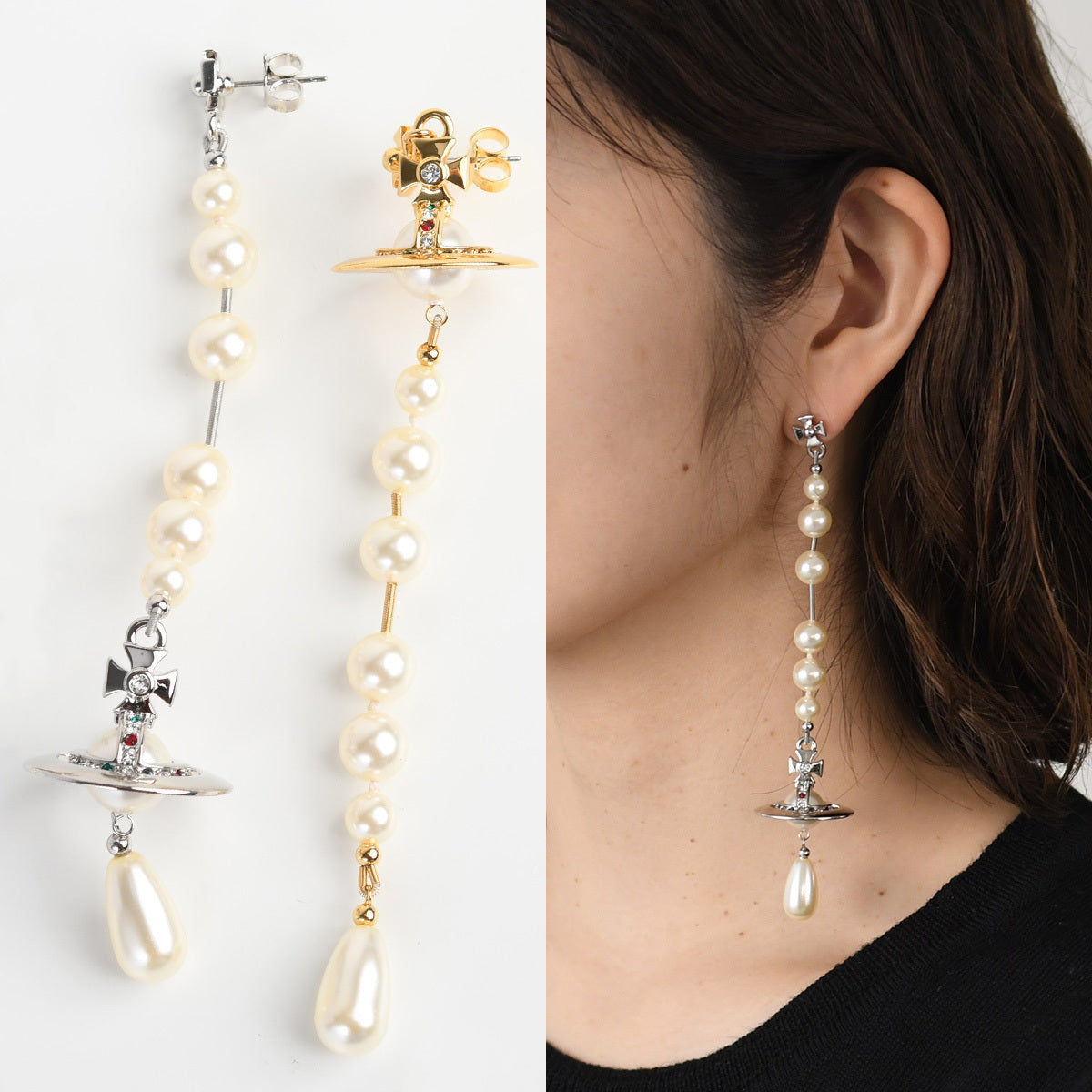 Vivienne Westwood BROKEN PEARL 피어싱 