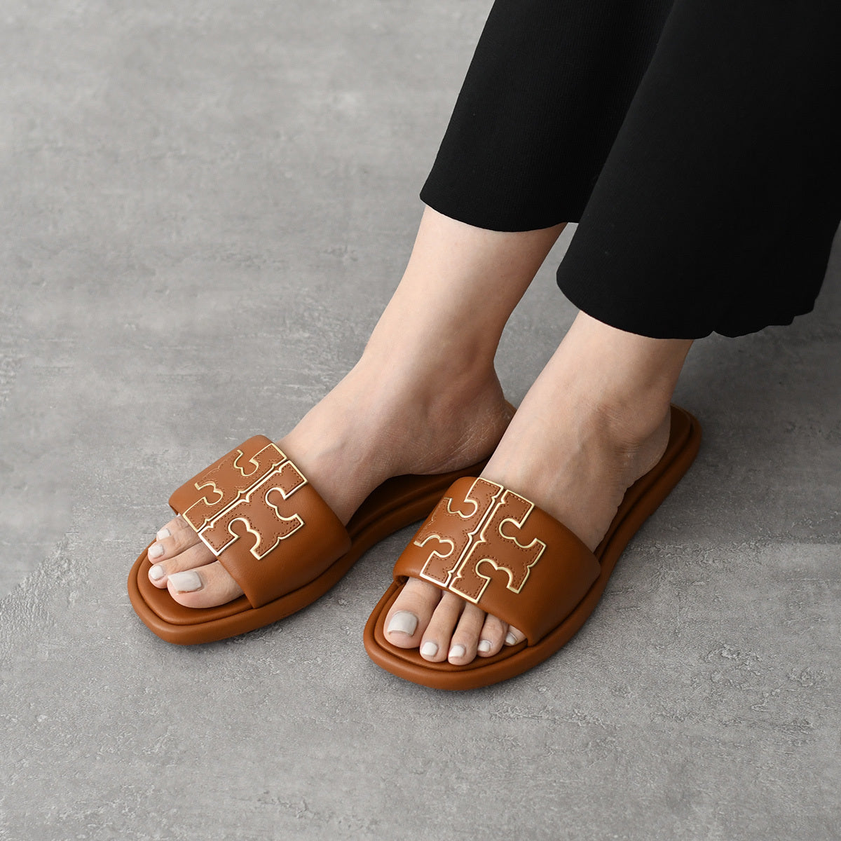 TORY BURCH DOUBLE T SPORT スライドサンダル