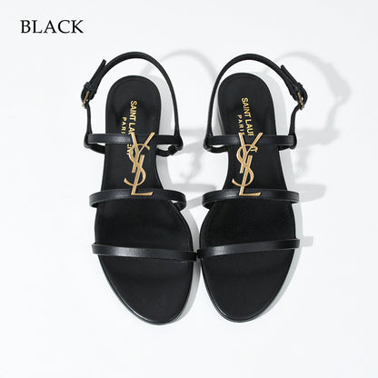 SAINT LAURENT Cassandra flat sandals 
