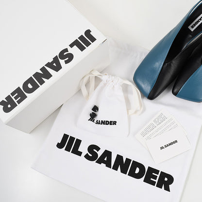 JILSANDER レザー スクエアトゥ パンプス