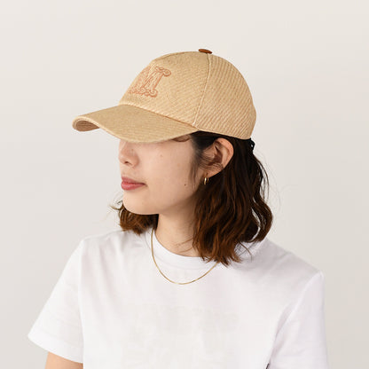 Max Mara JEZ 라피아 베이스볼 캡 