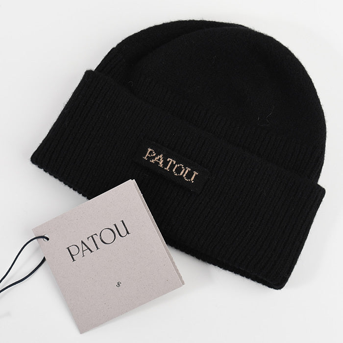 PATOU サステナブルウール＆カシミヤ ビーニー