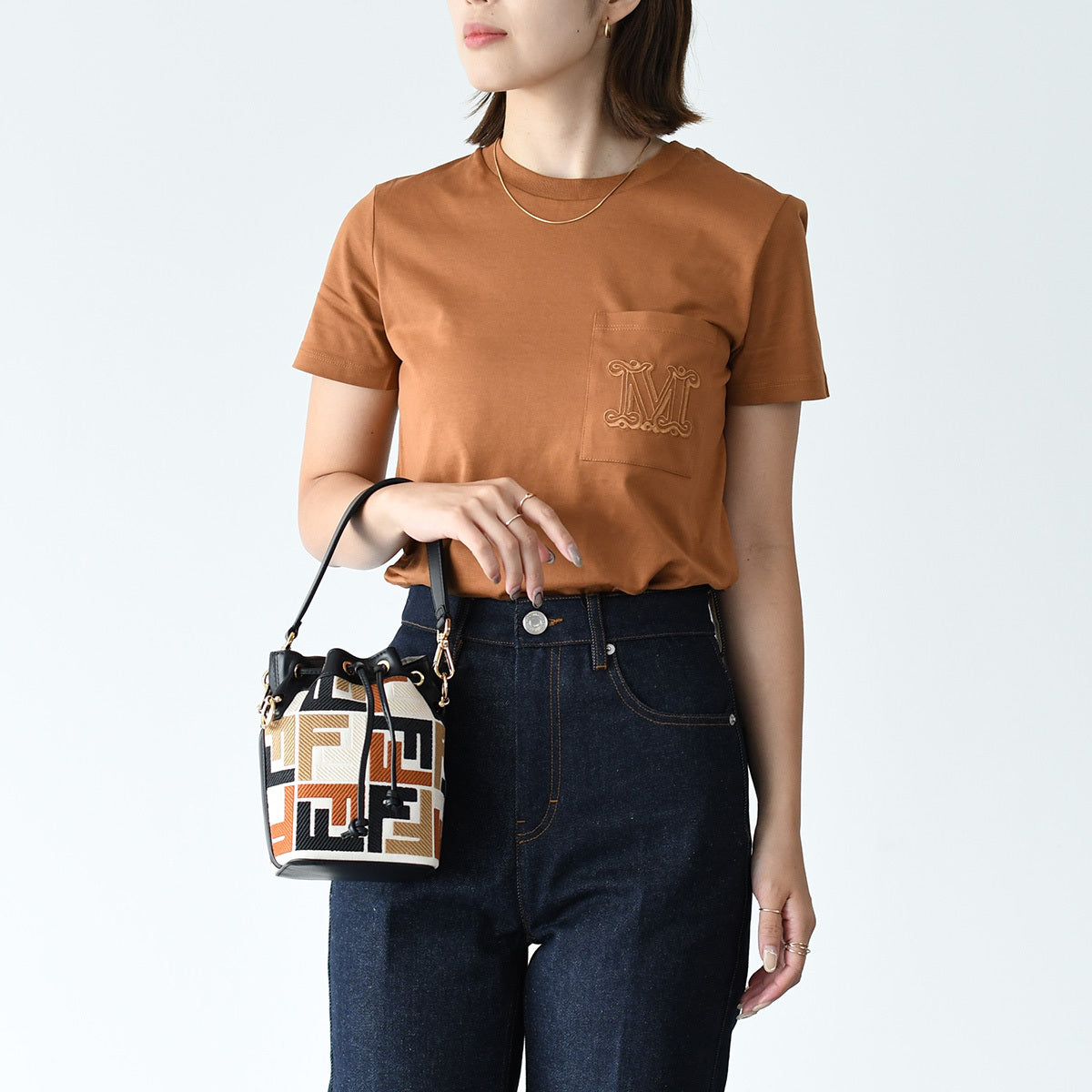 FENDI モン トレゾール マルチカラー ミニバッグ