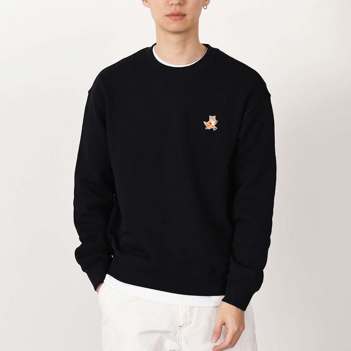 MAISON KITSUNE スピーディ フォックス パッチ コンフォート スウェットシャツ