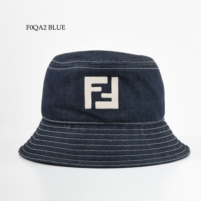 FENDI 블루 데님 버킷 모자 