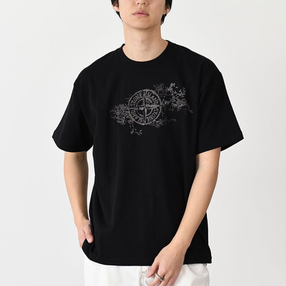 STONE ISLAND CAMO THREE EMBROIDERY T-SHIRT 