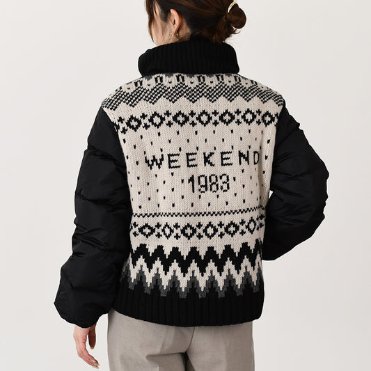 Weekend Max Mara NEUTRO ネウトロ ジャカード インサート ダウン ジャケット