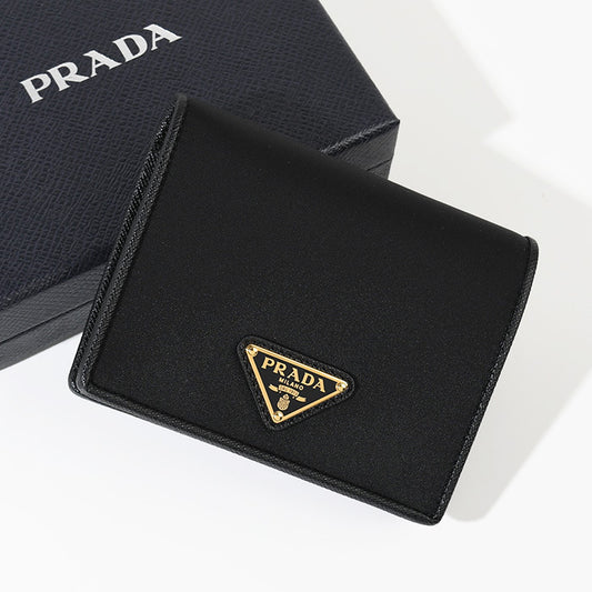 PRADA Re-Nylon 이중 접이식 지갑 
