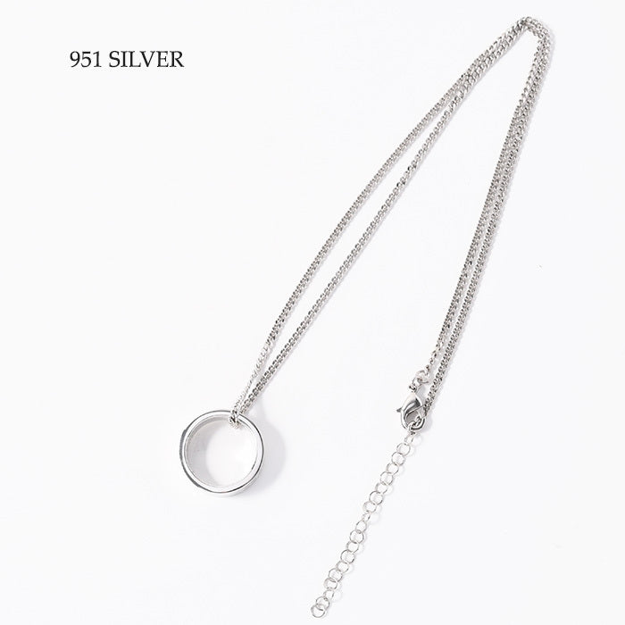 MM6 Numeric ミニマル ペンダントリングネックレス