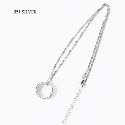 MM6 Numeric ミニマル ペンダントリングネックレス