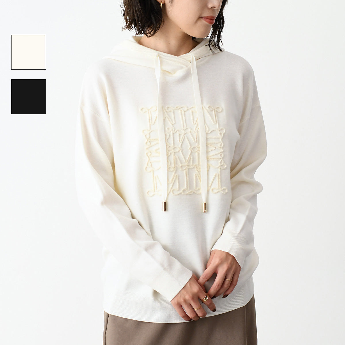 Max Mara PAMIR パミール ピュア ウール フーディ