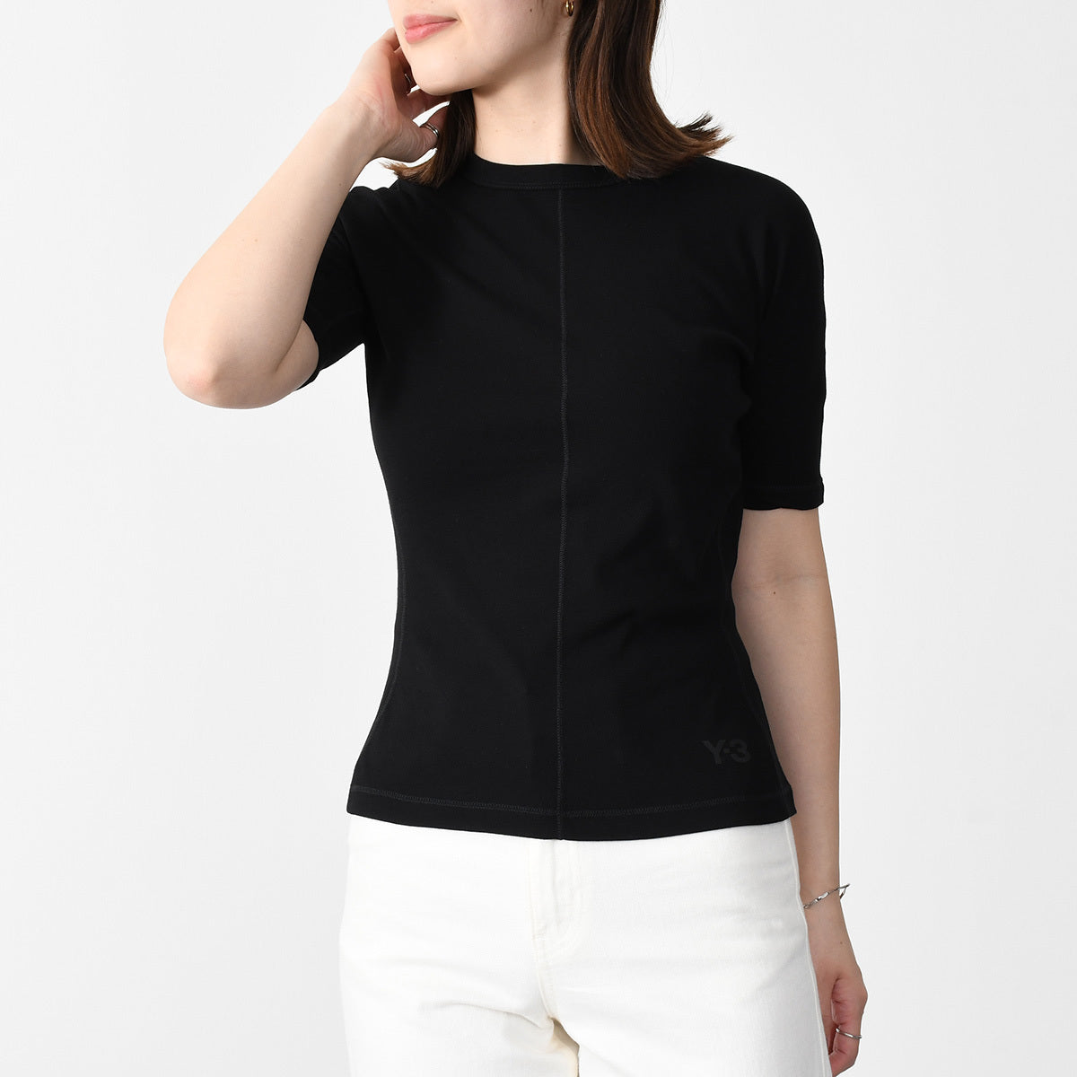 Y-3 ロゴ コットン Tシャツ