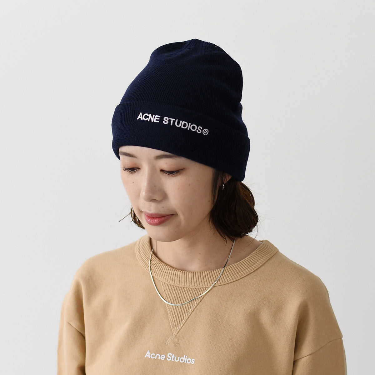 ACNE STUDIOS Logo Beanie 