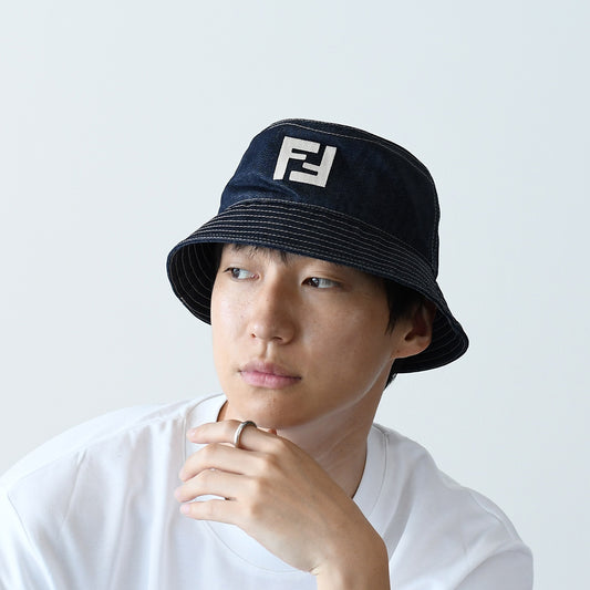 FENDI ブルーデニム バケットハット