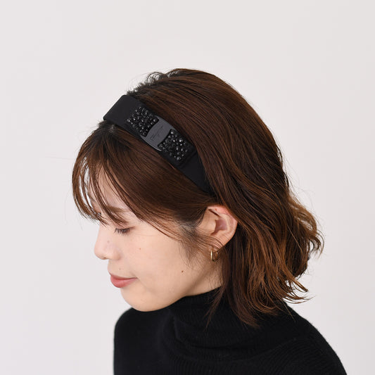 FERRAGAMO Vara Ribbon Headband with Crystals 