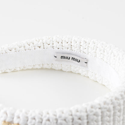 MIU MIU Woven Fabric Headband 