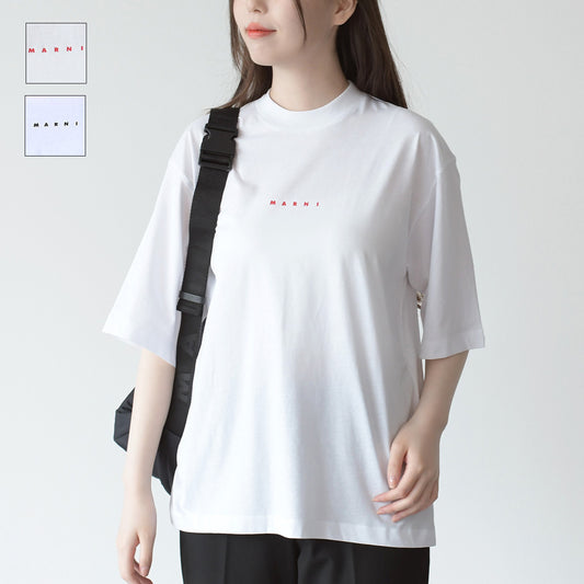 MARNI ロゴ入り オーガニックコットン製Tシャツ