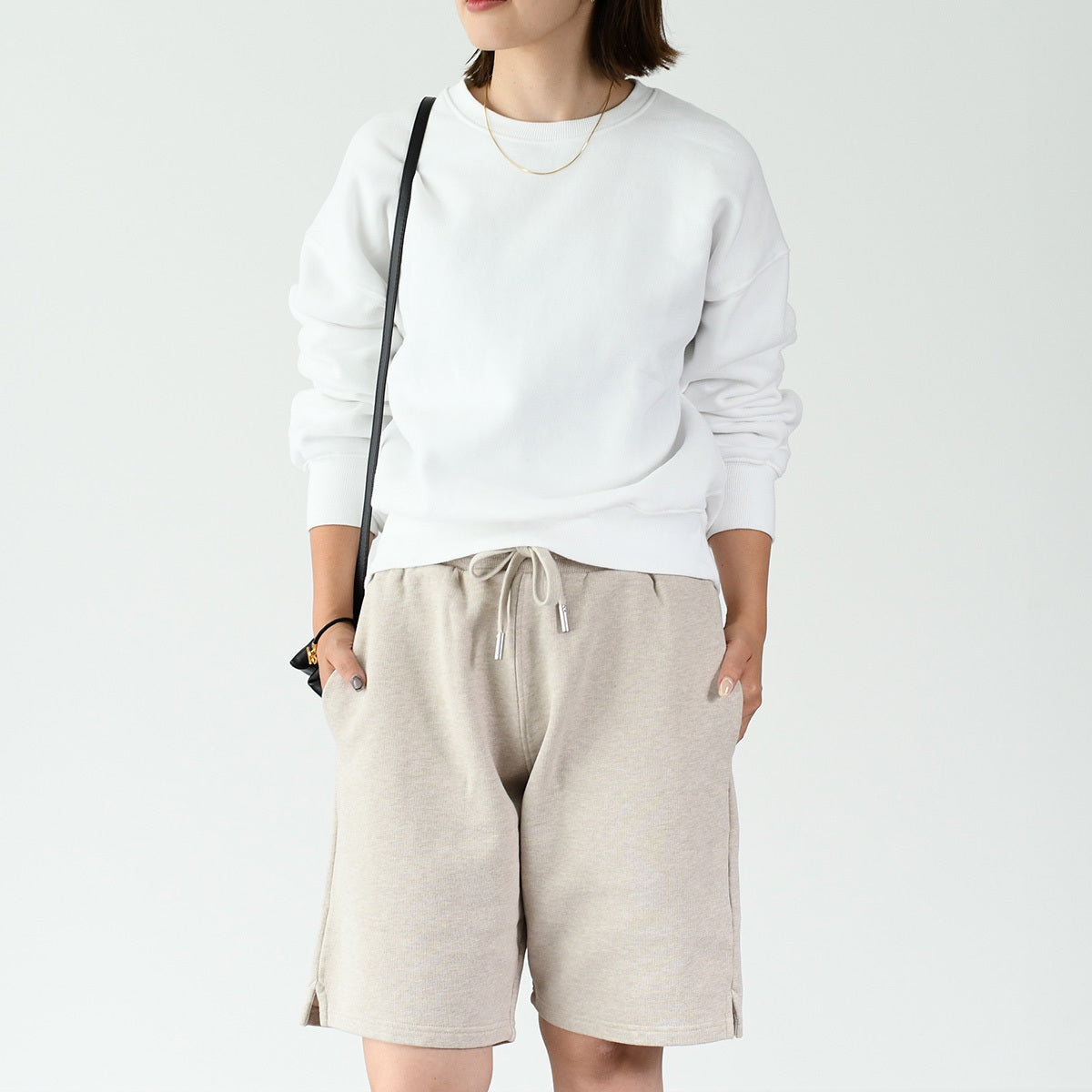 AMI PARIS  コットンフリース ショートパンツ