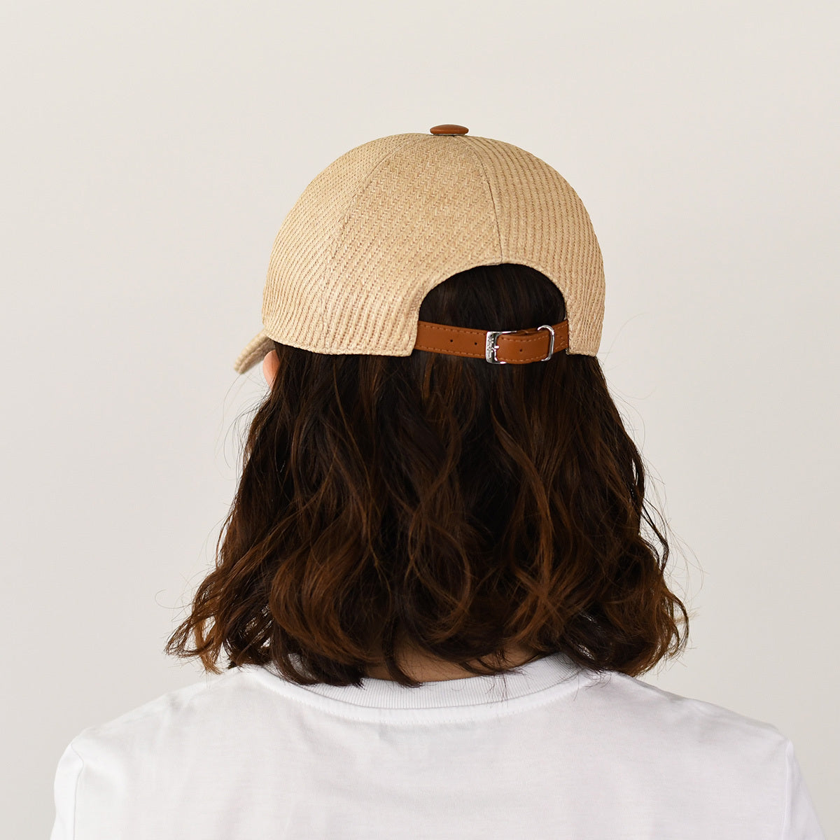 Max Mara JEZ 라피아 베이스볼 캡 