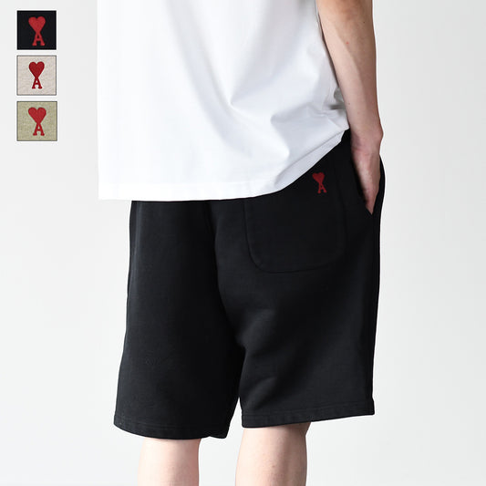 AMI PARIS コットンフリース ショートパンツ