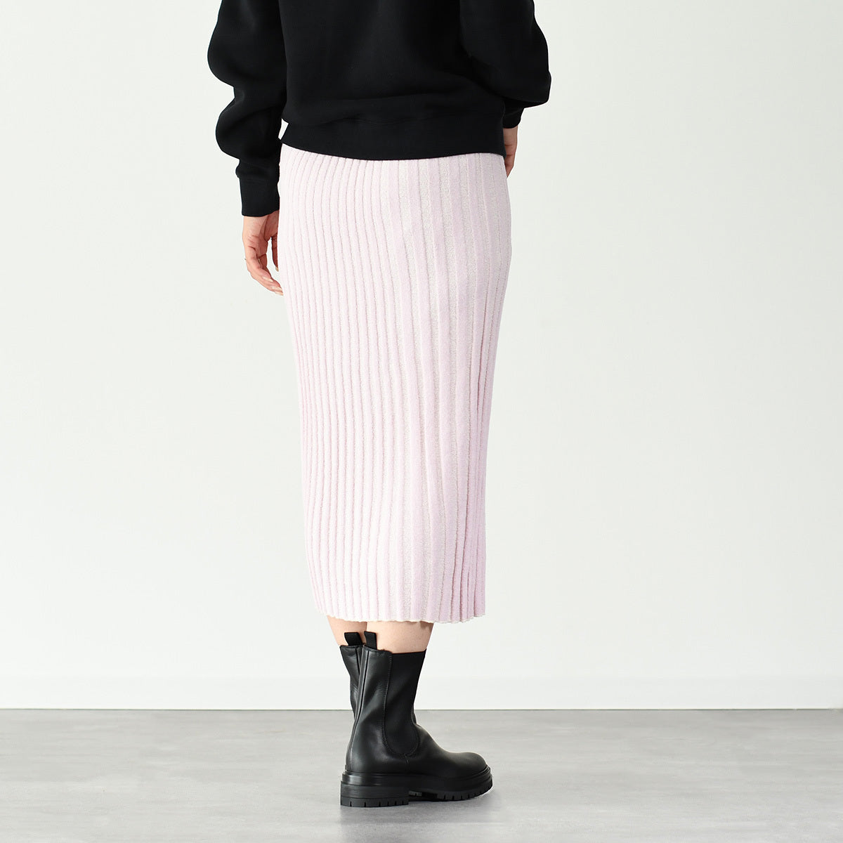 MAISON KITSUNE ベイビーフォックス リブ スカート