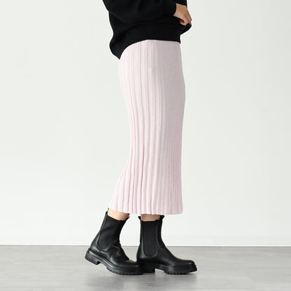 MAISON KITSUNE ベイビーフォックス リブ スカート