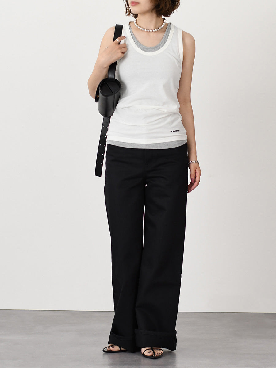 LOEWE ハイウエスト レギュラーフィット ジーンズ