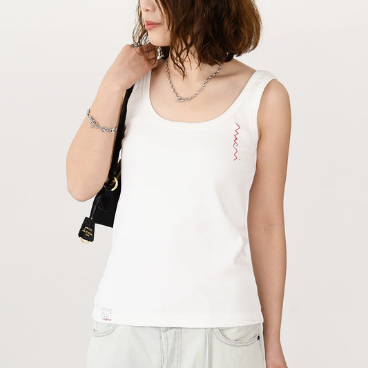 MARNI ロゴ刺繍タンクトップ