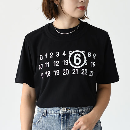 MM6 ツーレイヤー コットンジャージーTシャツ