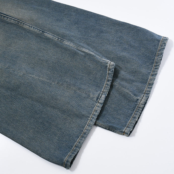 MM6 distressed wide jeans 