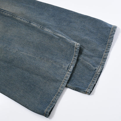MM6 distressed wide jeans 