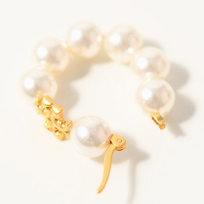TORY BURCH Kira Pearl Hoop Earrings 