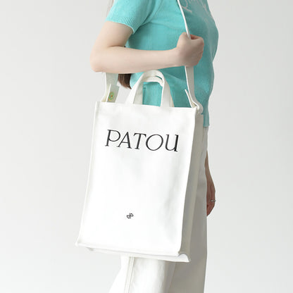 PATOU コットンキャンバス パトゥトート ヴァーティカル