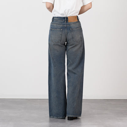 MM6 distressed wide jeans 