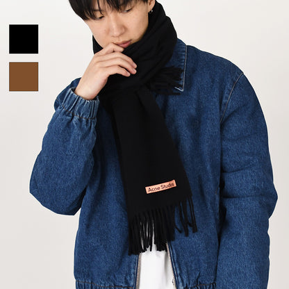 ACNE STUDIOS フリンジウールスカーフ - ナロー