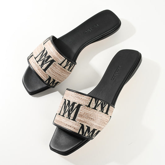 Max Mara LOGOSLIDE jacquard sandals 