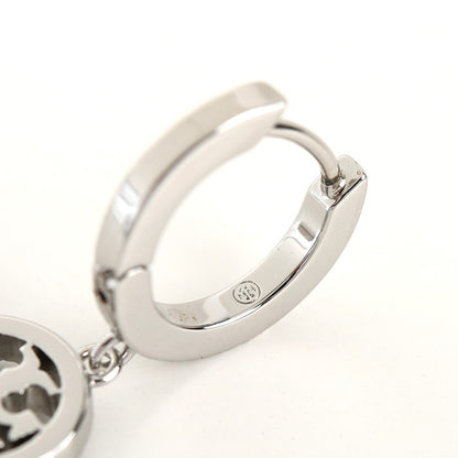 TORY BURCH ミラー パヴェ フープ ピアス