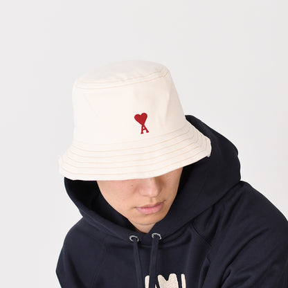 AMI PARIS AMI DE COEUR アミパリス Ami de Coeur エンブロイダリー ウォッシュドデニム バケットハット