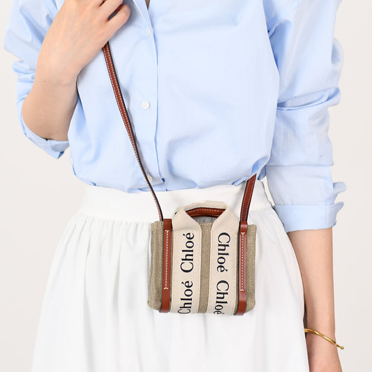 CHLOE woody ナノBAG