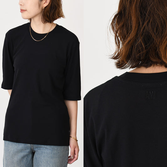 AMI PARIS AMI DE COEUR アミパリス ライトフルイドジャージー Tシャツ