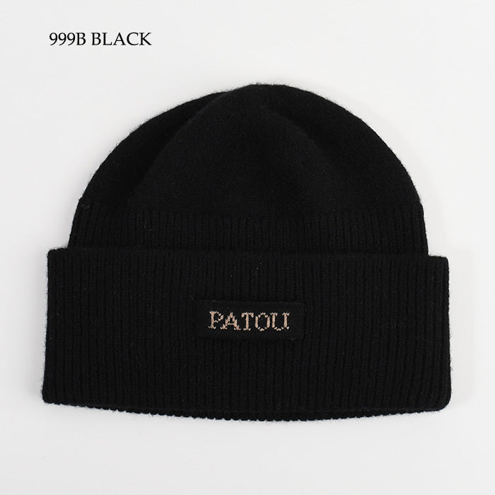 PATOU サステナブルウール＆カシミヤ ビーニー