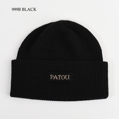 PATOU サステナブルウール＆カシミヤ ビーニー