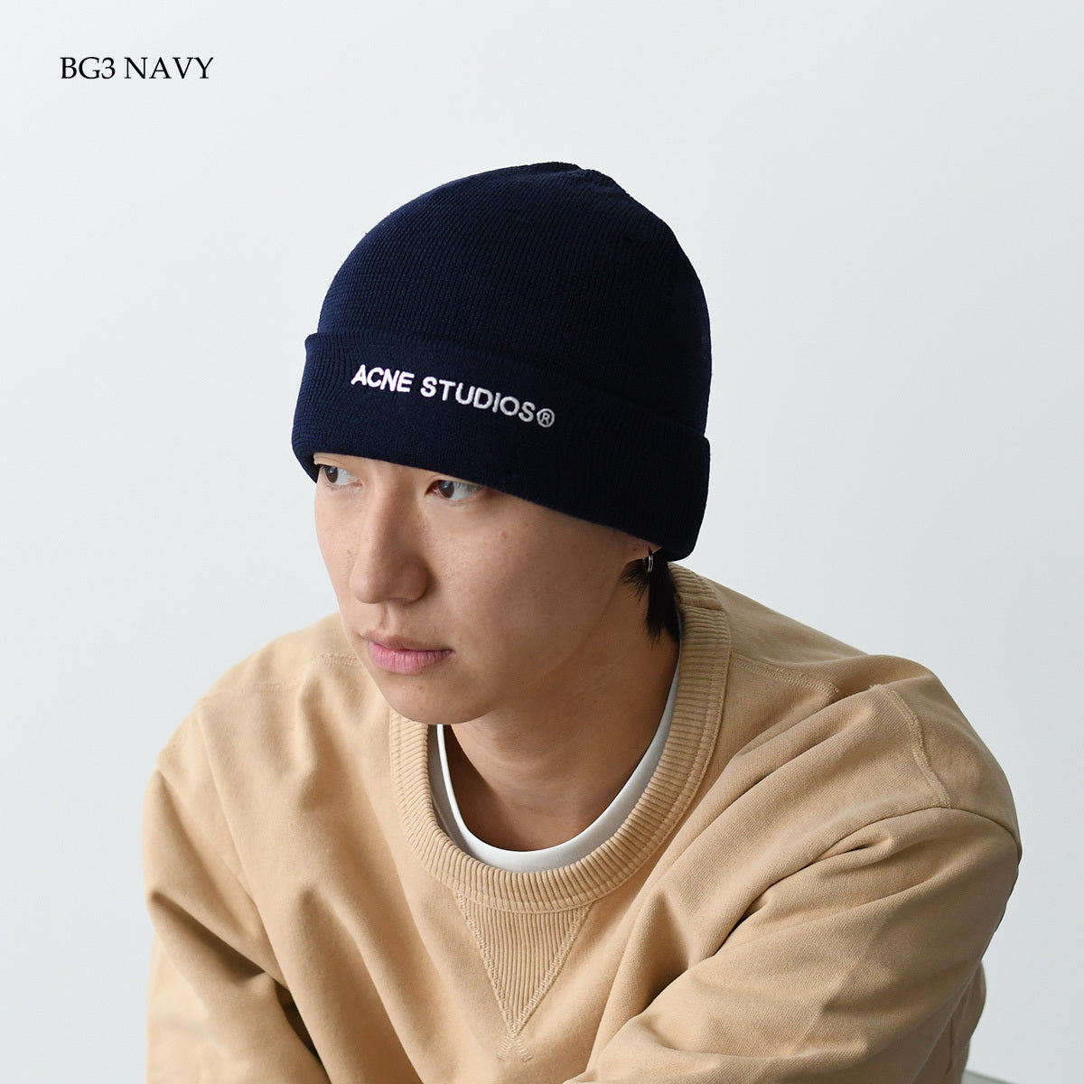 ACNE STUDIOS ロゴビーニー
